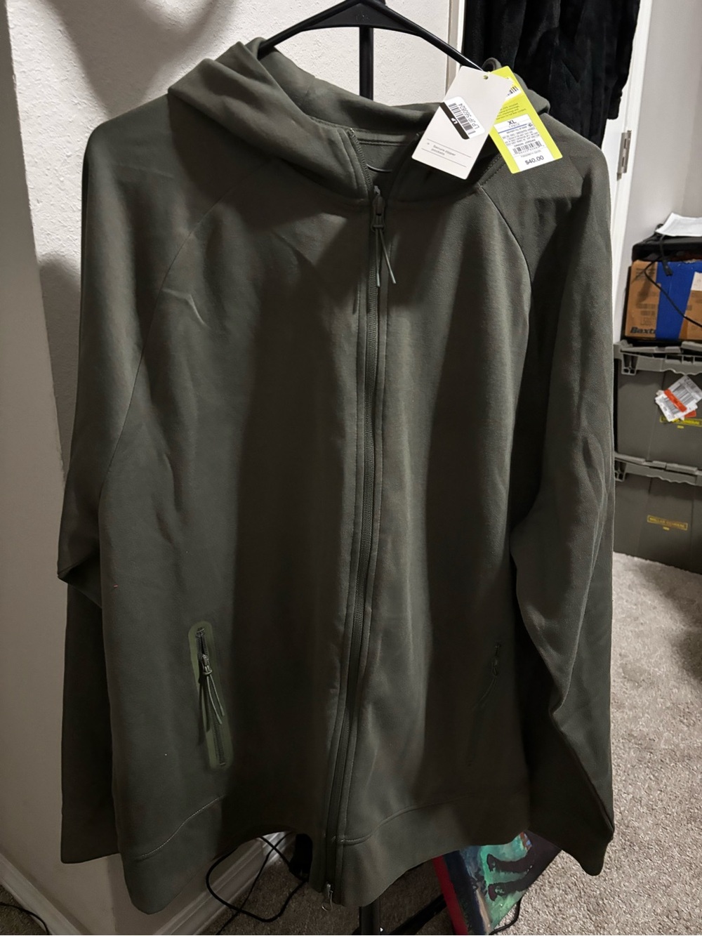 Target Men's Olive Hooded Zip Jacket